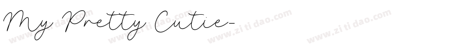 My Pretty Cutie字体转换